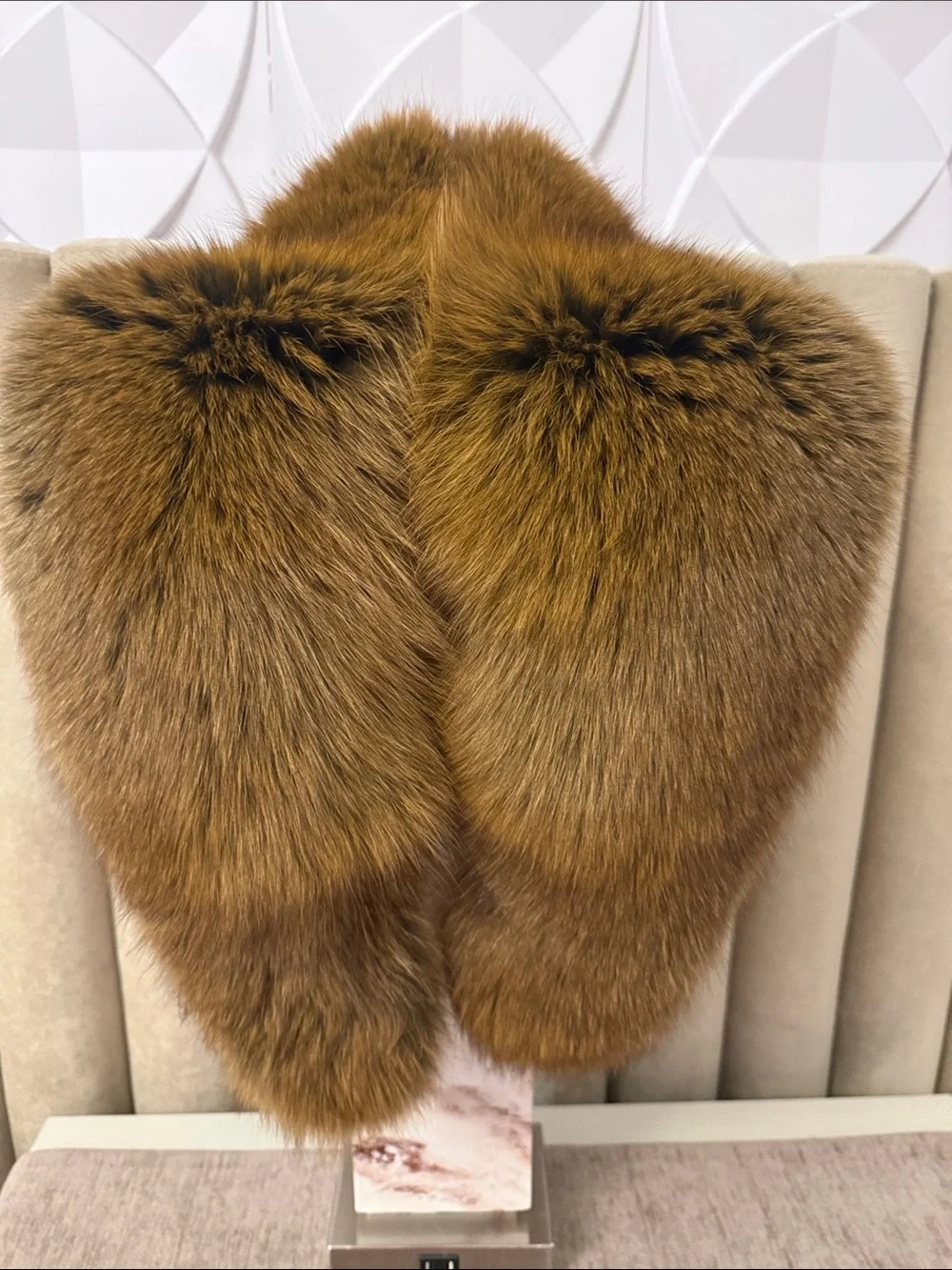 Real Fox fur collar